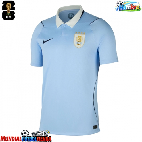 Camiseta Uruguay Primera Equipación Replica Mundial 2026 mangas cortas